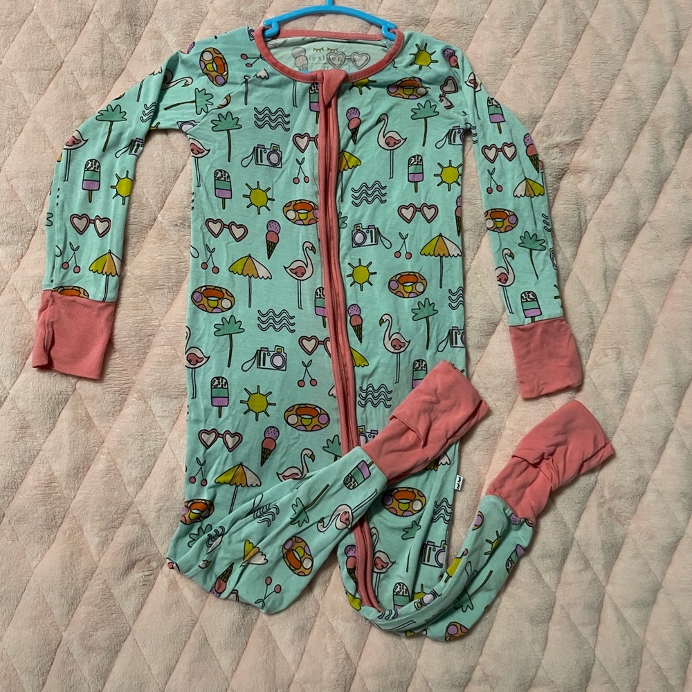 EUC Little Sleepies 2T Pool Party Zippy pajamas